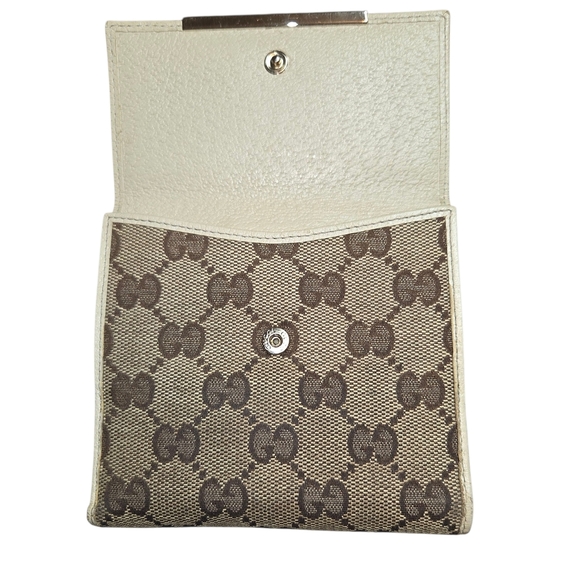 Gucci Beige and Brown Monogram Wallet - Picture 2 of 10